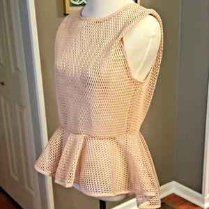 GRACIA gorgeous!!!! Mesh peplum top, size M